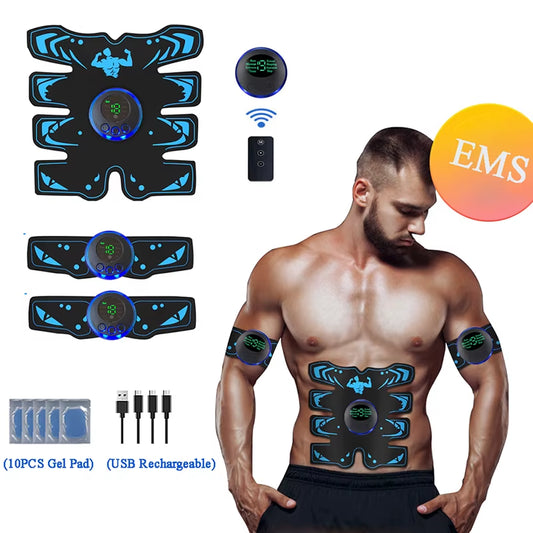 EMS Muscle Stimulator Smart Electric Fitness Abdominal Training Weight Loss Stickers Muscle Relax Body Slimming Shaping Massager