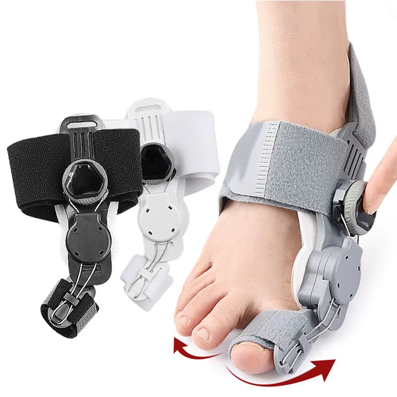 1PC Bunion Corrector Unisex Foot Hallux Valgus Braces Rotatable Toe Separator Straightener Adjustable Finger Toe Corrector