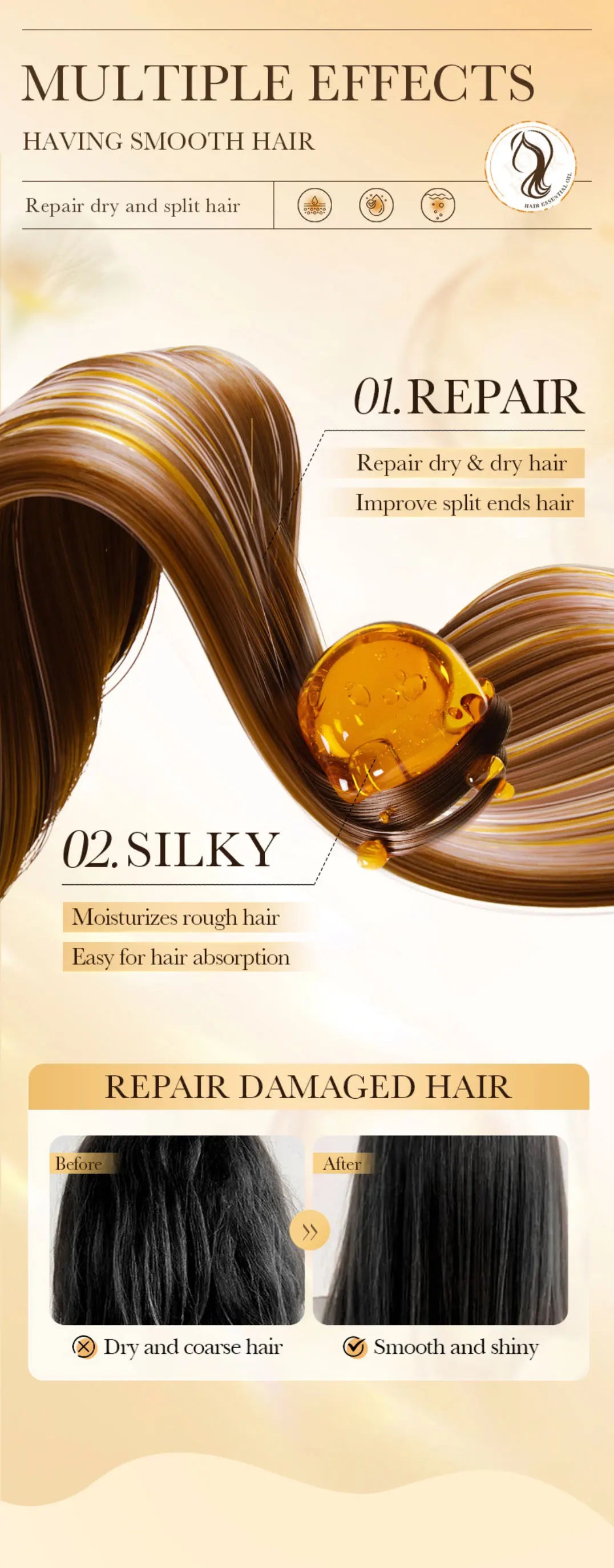 Deeply Repairs Damaged Hair