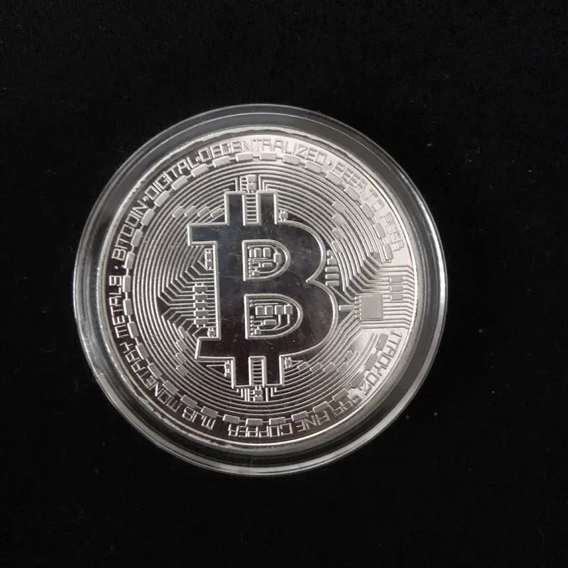 Gold Plated Bitcoin Collectible Coin