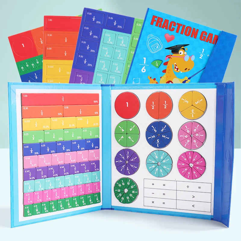 Math Mastery Magnetic Fraction Puzzles