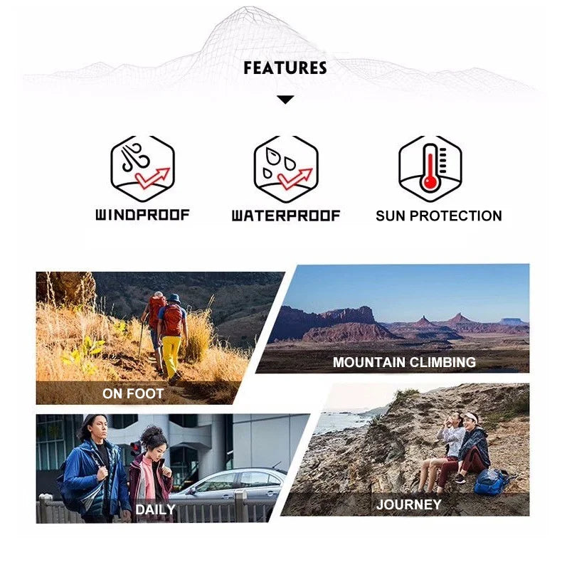 LNGXO Waterproof Hiking Jackets