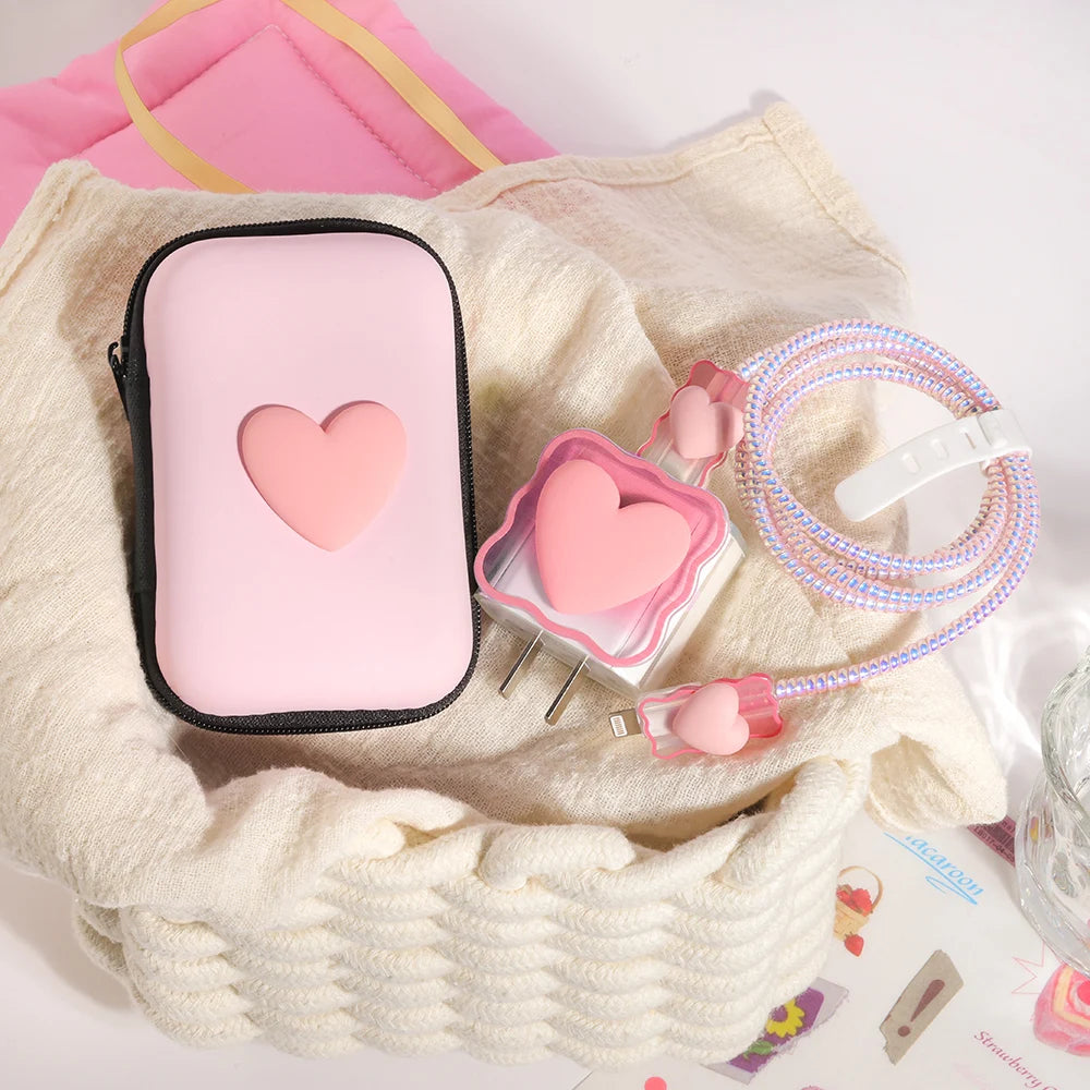 Love Heart Silicone Charger Cable