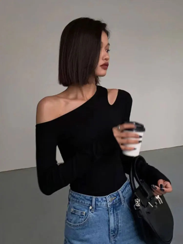 Skew Collar Off-shoulder