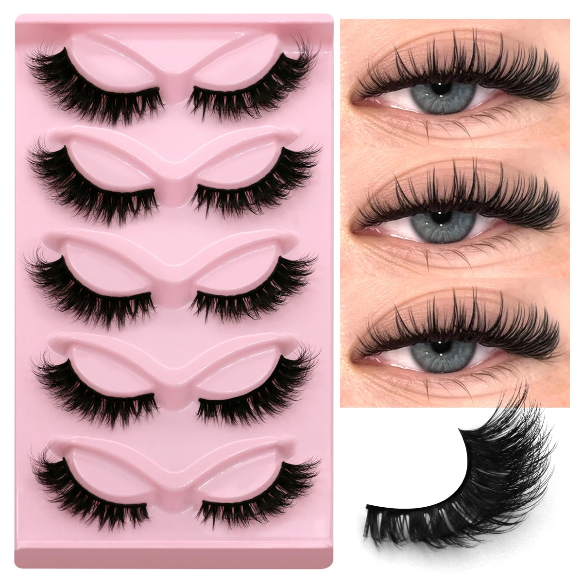 GROINNEYA Cat Eye Lashes