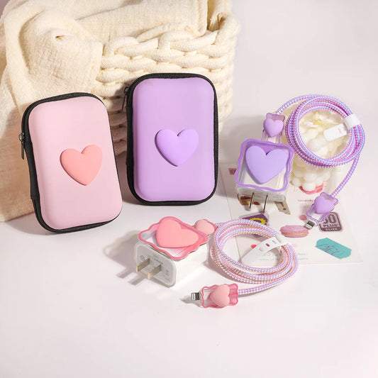 Love Heart Silicone Charger Cable