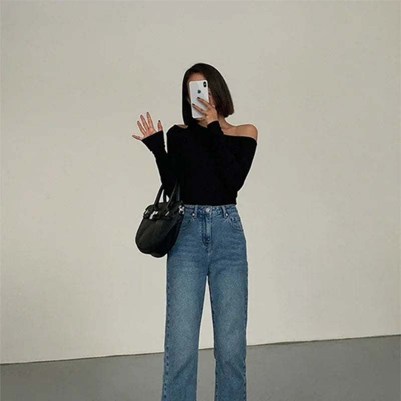 Skew Collar Off-shoulder