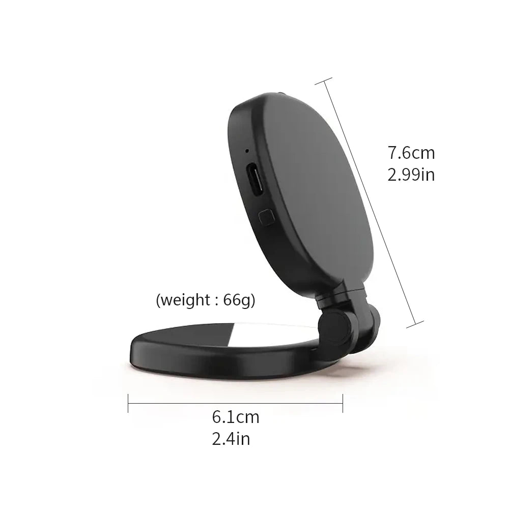Magnetic Multi-functional Mobile Phone Selfie Mirror Mini Fill light Three-colour Adjustable Reversible Fill Light For Video