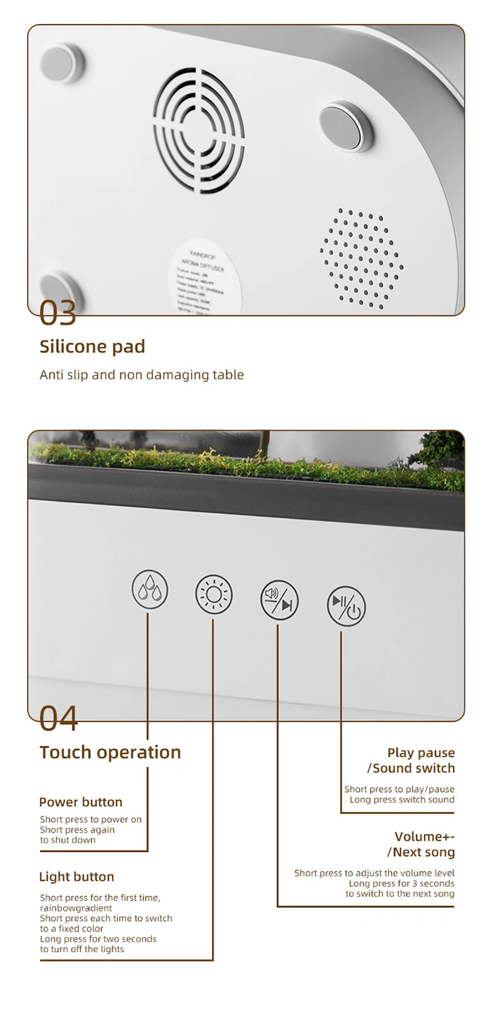 Aroma Humidifier Raindrop