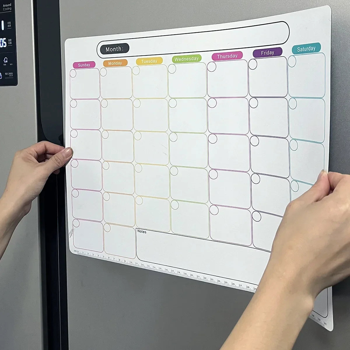 Magnetic calendar sticker