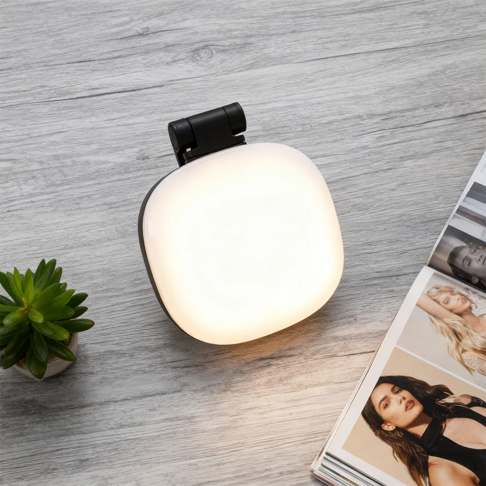 Magnetic Multi-functional Mobile Phone Selfie Mirror Mini Fill light Three-colour Adjustable Reversible Fill Light For Video