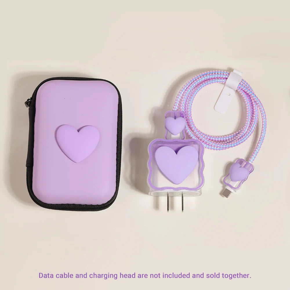 Love Heart Silicone Charger Cable