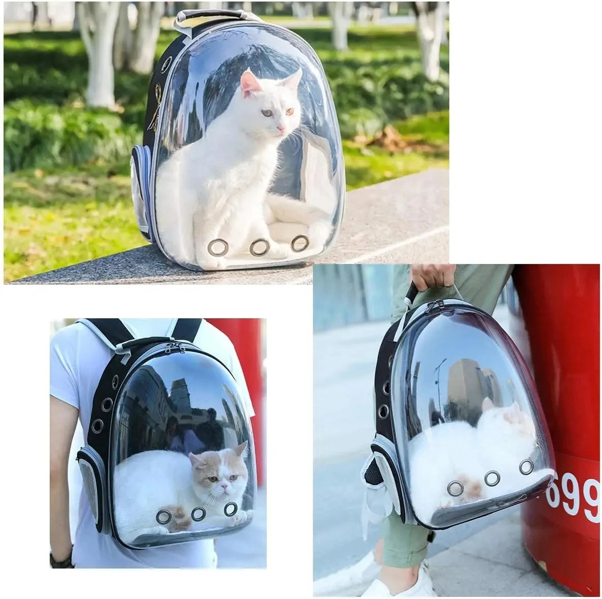 Pet Carrier Backpack Bubble Design