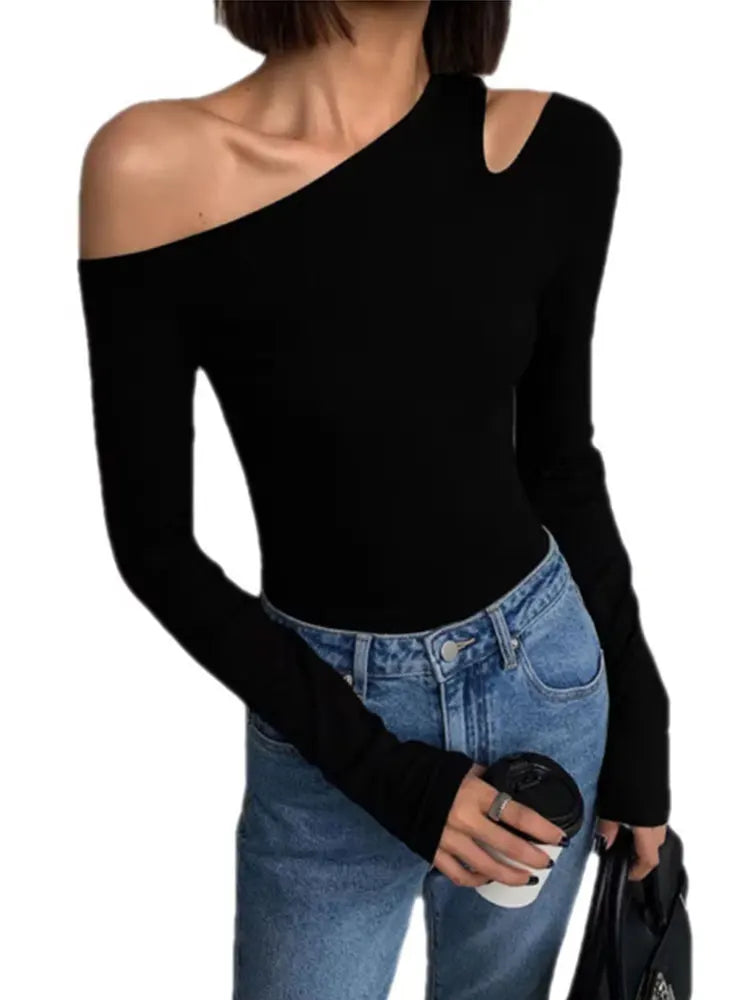 Skew Collar Off-shoulder