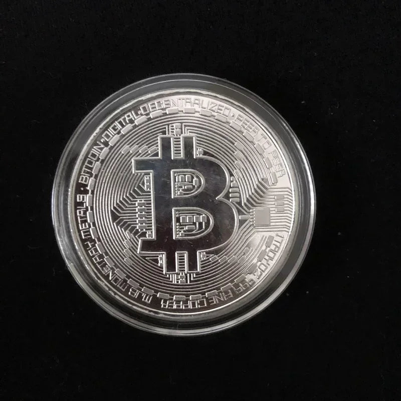 Gold Plated Bitcoin Collectible Coin