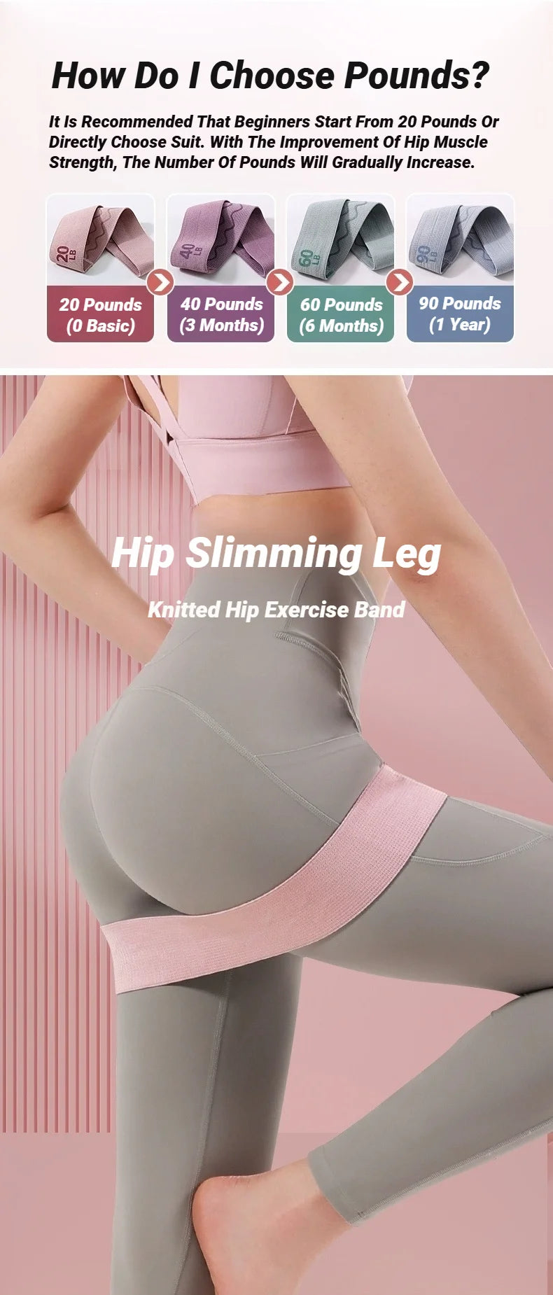 20-90LB Resistance Bands For Legs And Butt Hip Glute Thigh Booty Elastic Workout Fitness Strips Loops Yoga Gym Band Buttocks