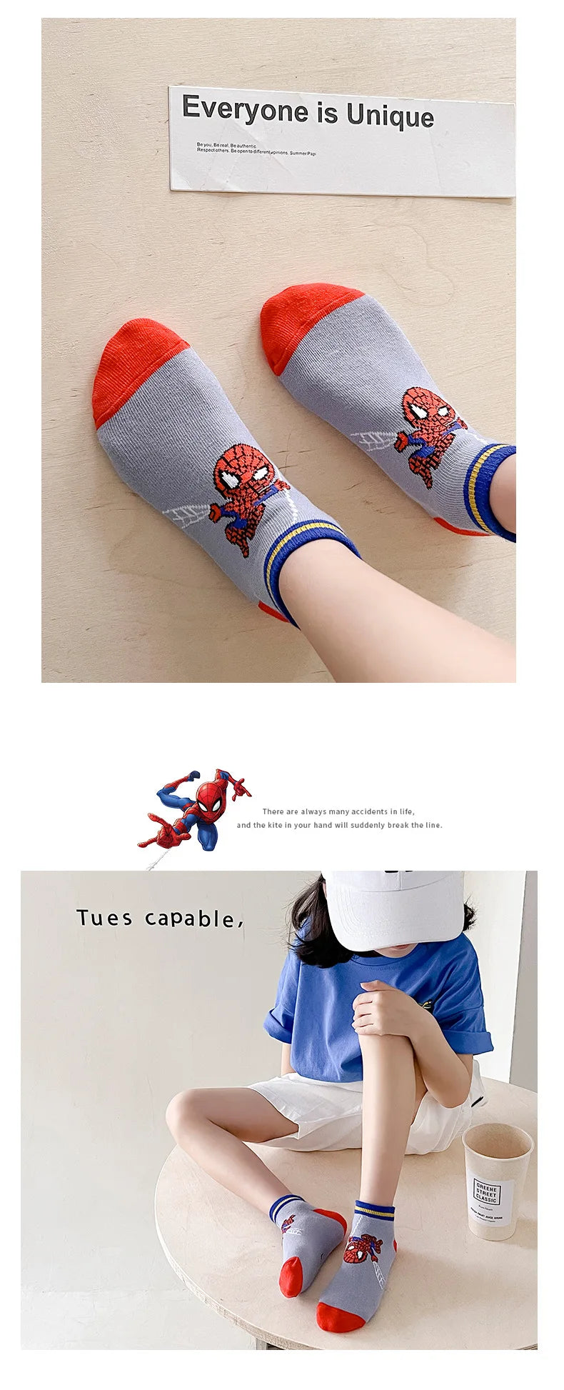 Spiderman Children Socks