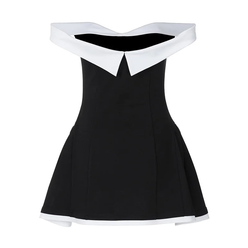 Off-shoulder Strapless Mini Dress