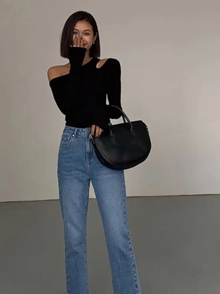 Skew Collar Off-shoulder