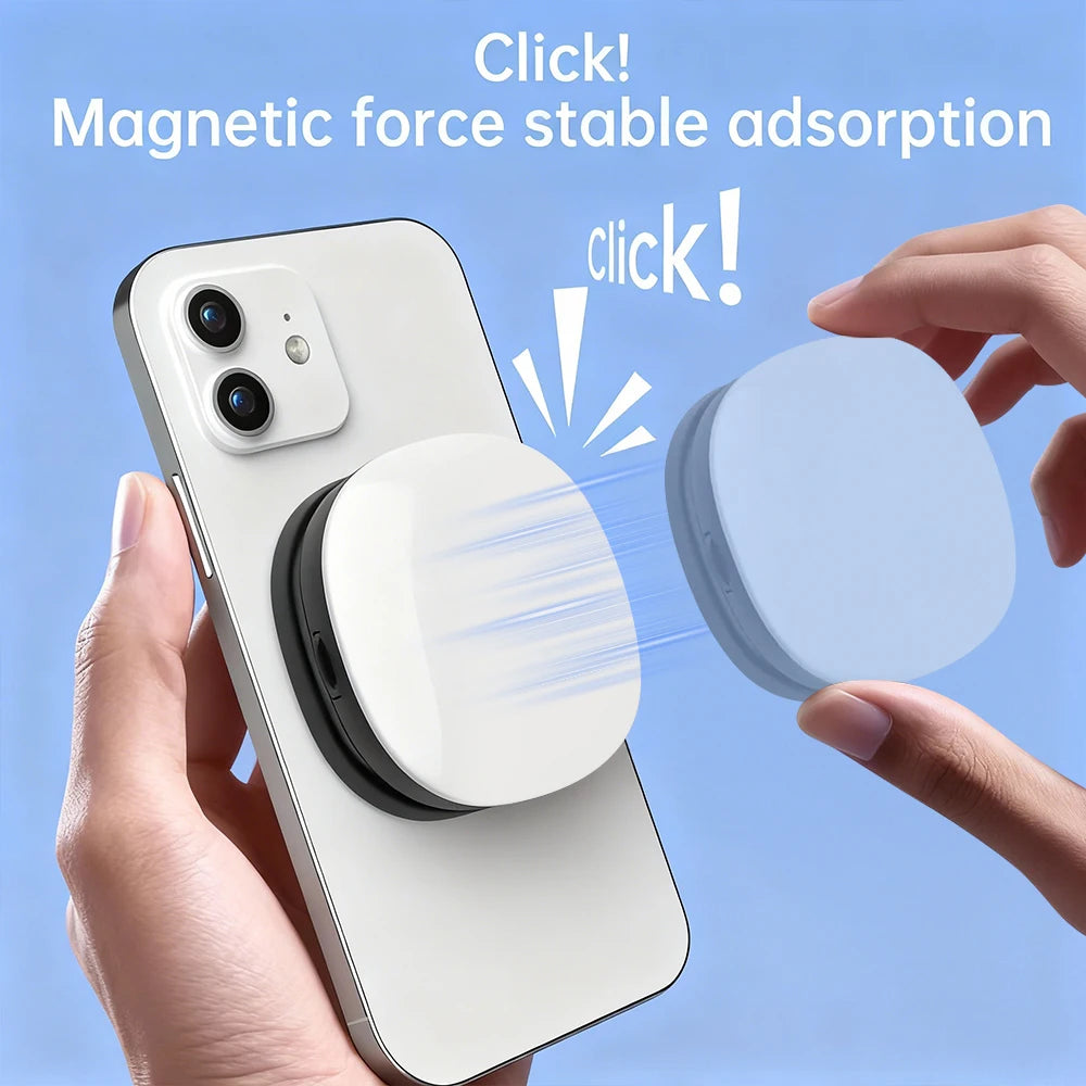 Magnetic Multi-functional Mobile Phone Selfie Mirror Mini Fill light Three-colour Adjustable Reversible Fill Light For Video