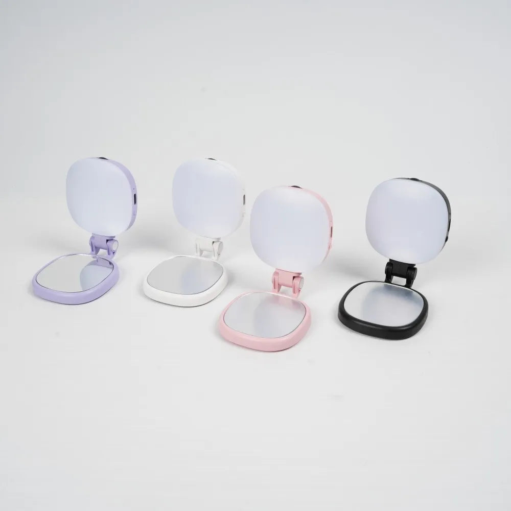 Magnetic Multi-functional Mobile Phone Selfie Mirror Mini Fill light Three-colour Adjustable Reversible Fill Light For Video