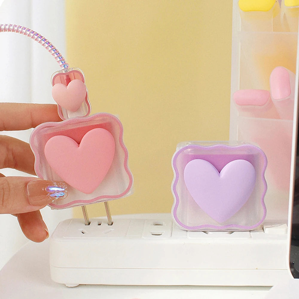 Love Heart Silicone Charger Cable