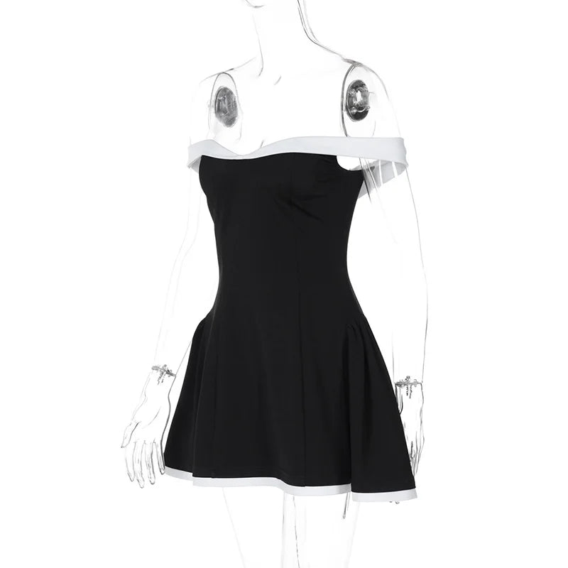 Off-shoulder Strapless Mini Dress