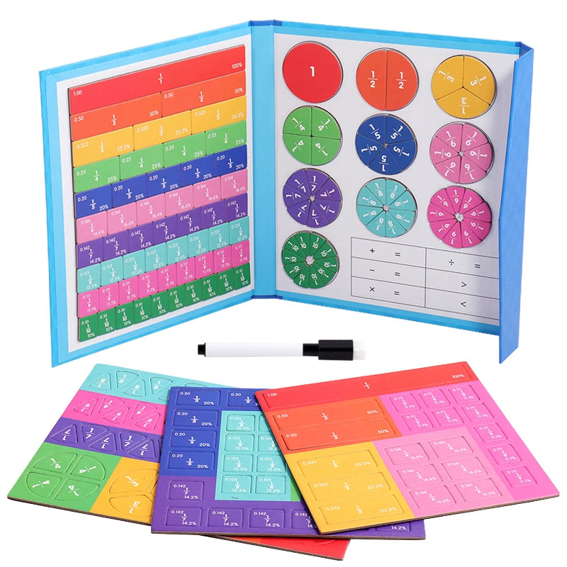 Math Mastery Magnetic Fraction Puzzles