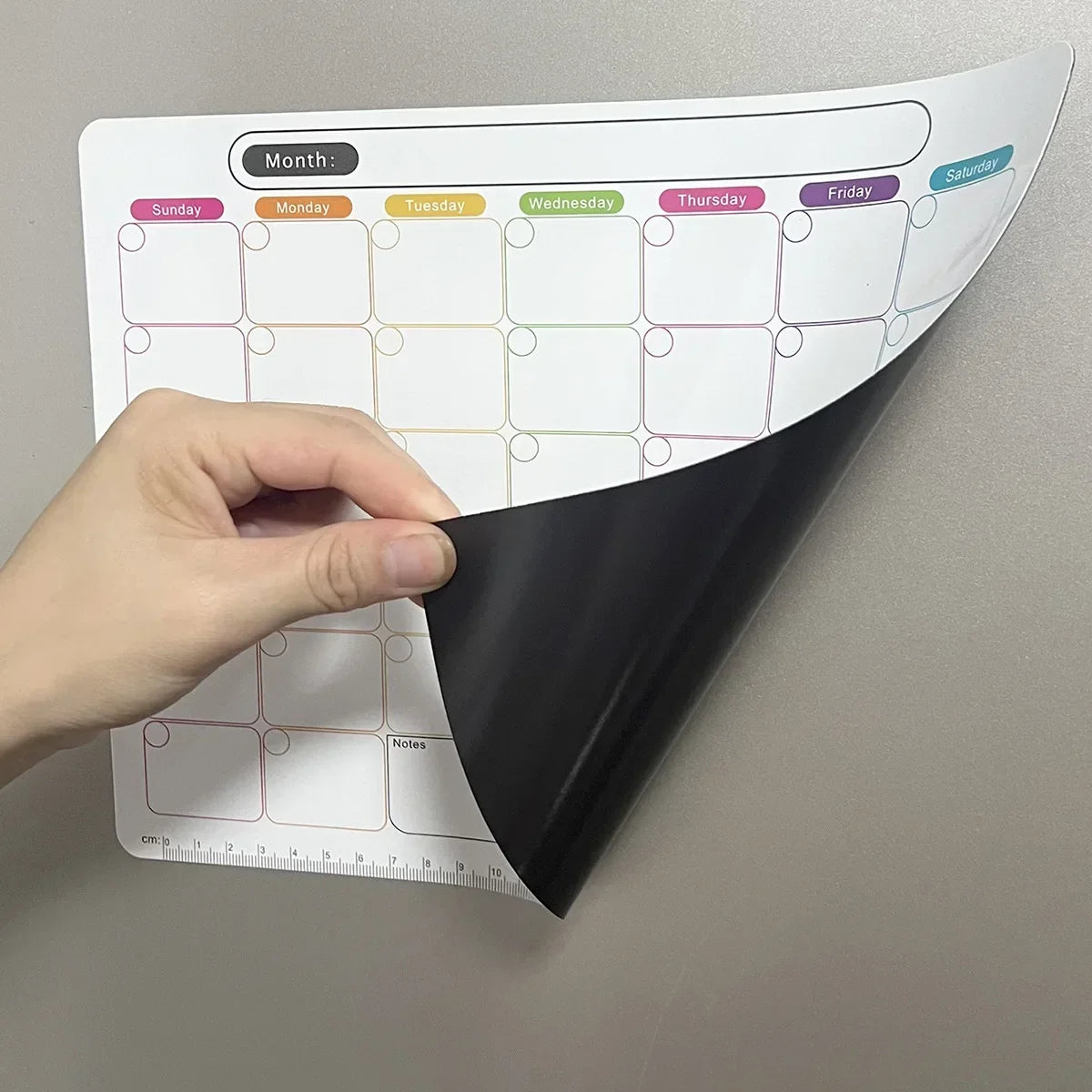 Magnetic calendar sticker