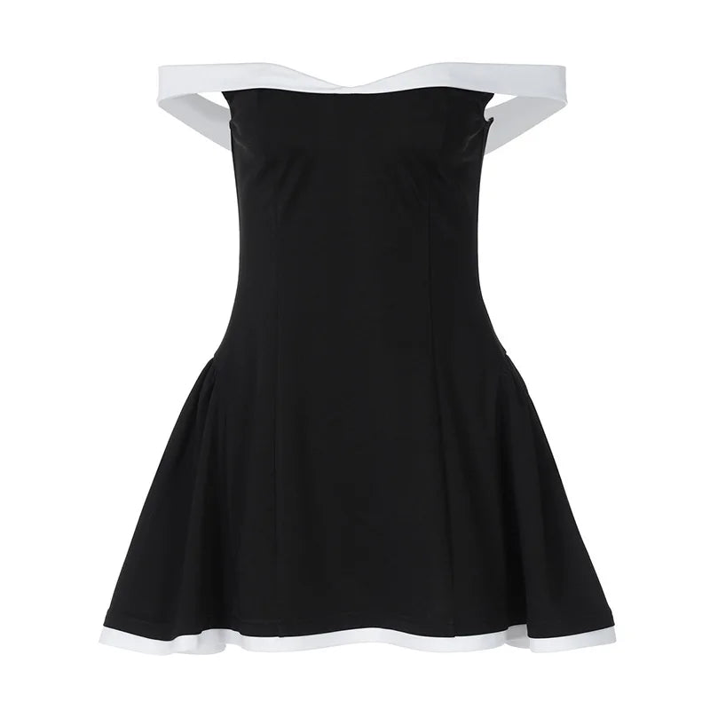 Off-shoulder Strapless Mini Dress