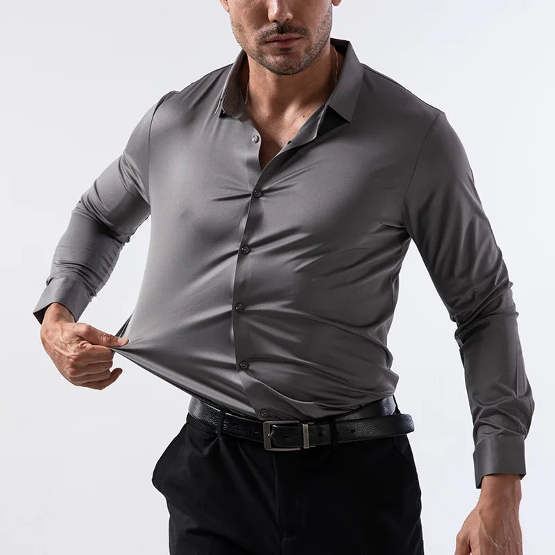 Elastic Long Sleeve Shirt