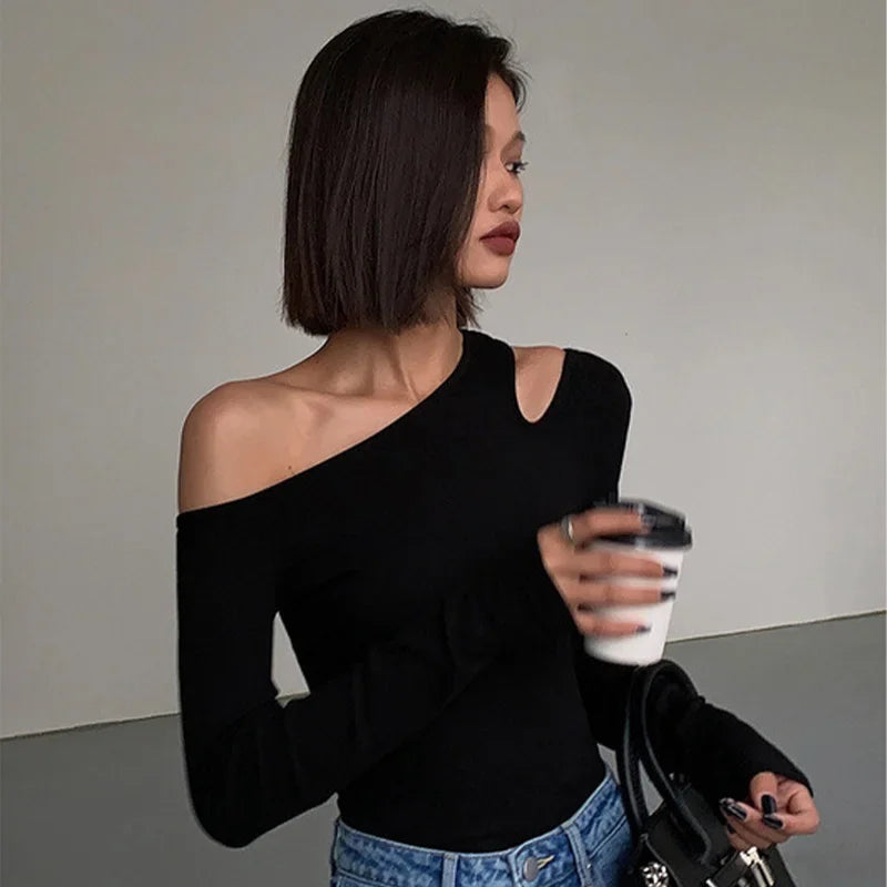 Skew Collar Off-shoulder