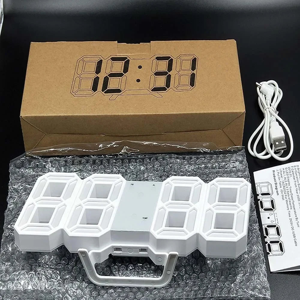 Table 3D LED Digital Alarm Clock