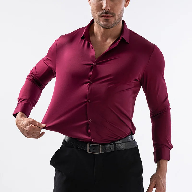 Elastic Long Sleeve Shirt