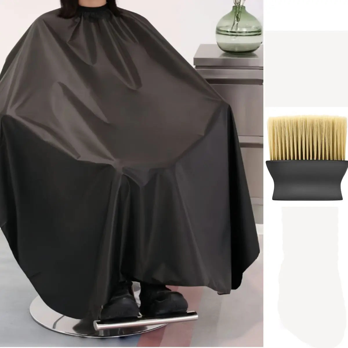 Black Salon Barber Cape