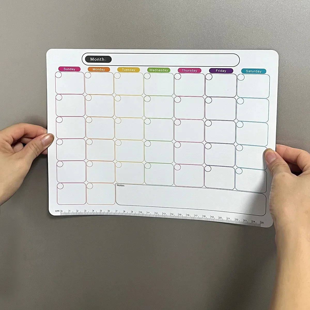Magnetic calendar sticker