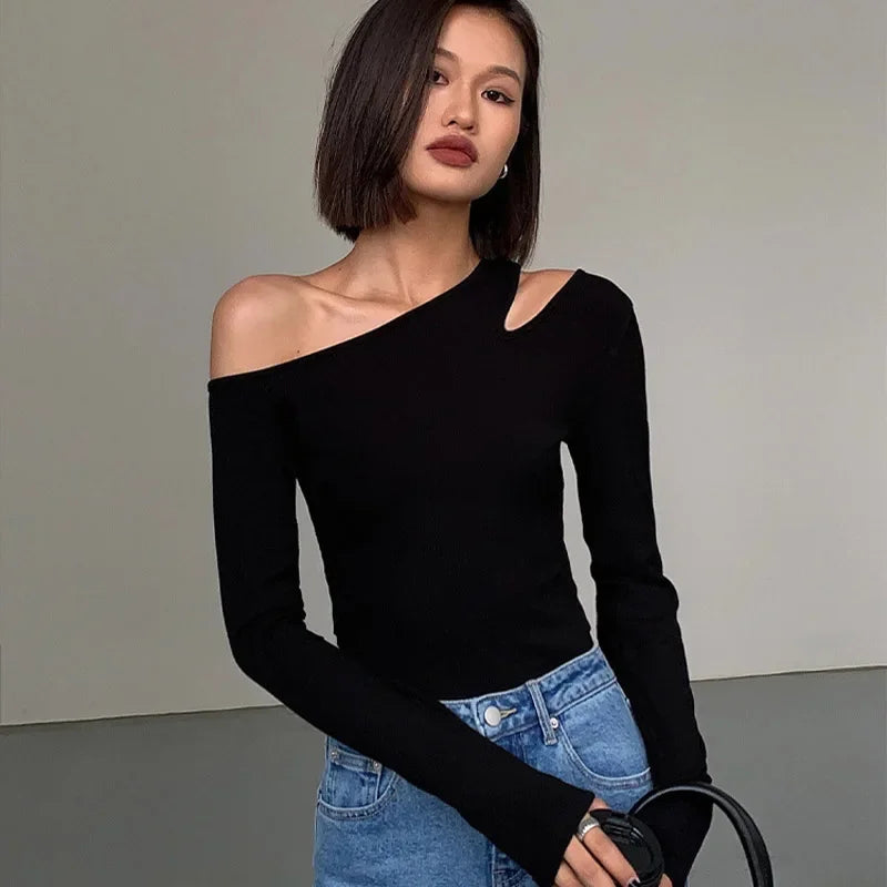 Skew Collar Off-shoulder
