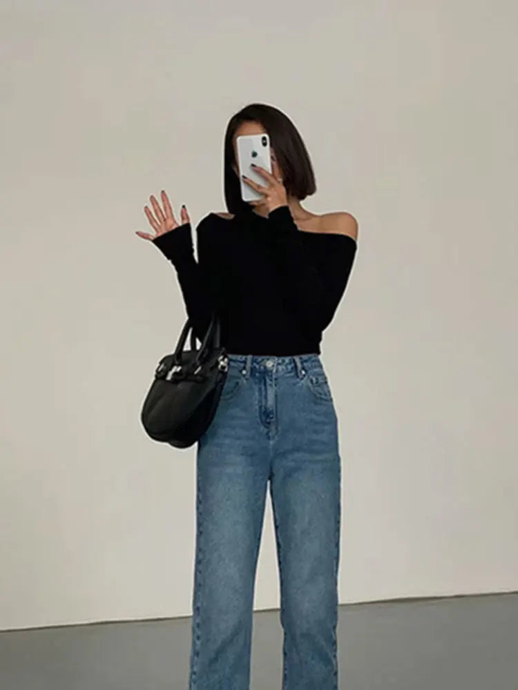Skew Collar Off-shoulder