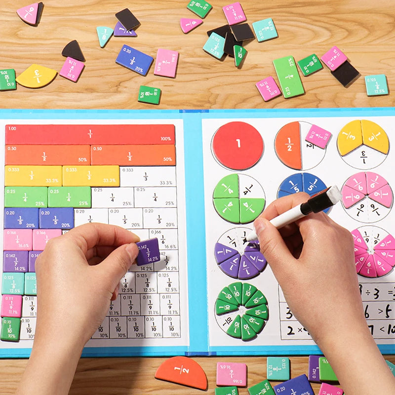 Math Mastery Magnetic Fraction Puzzles