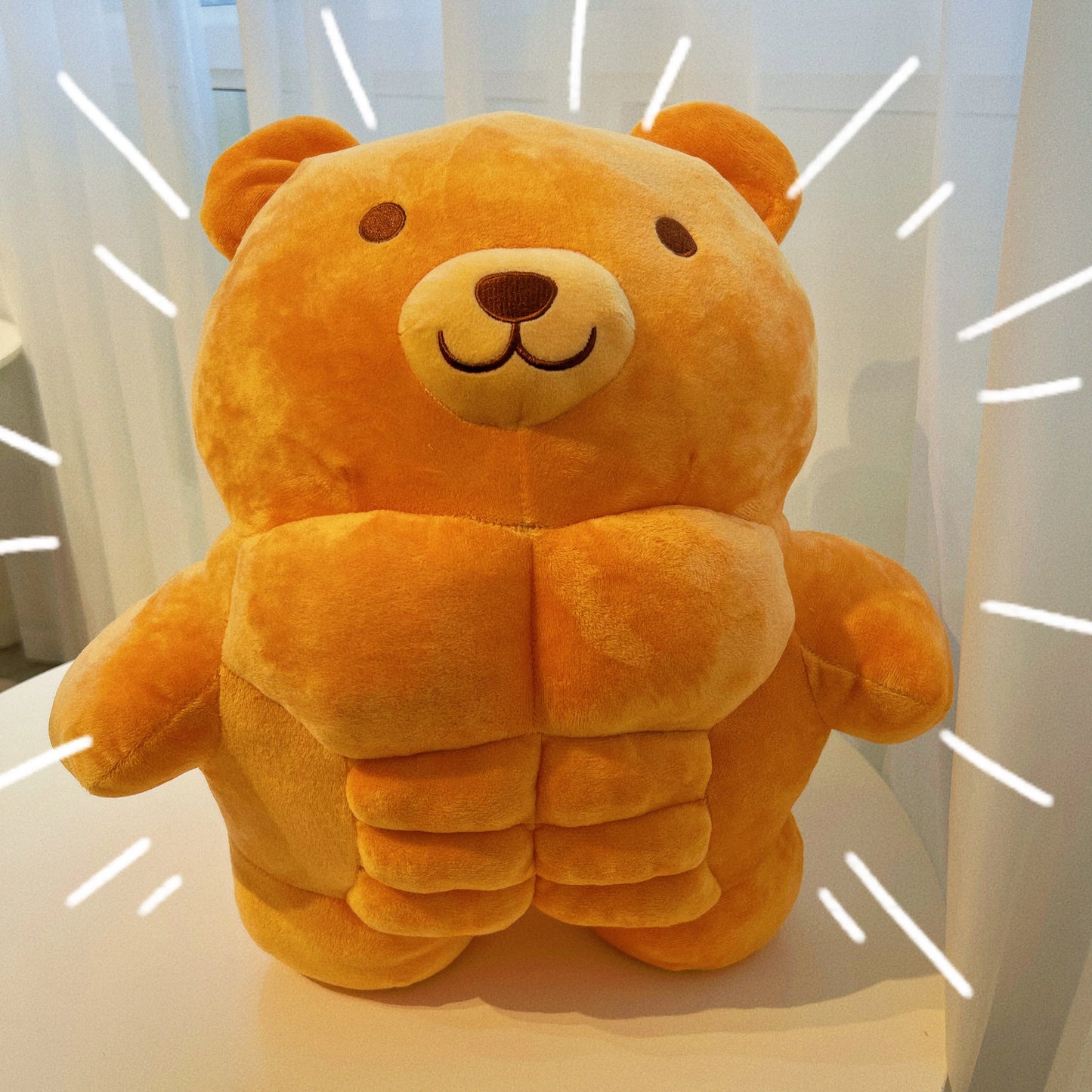Cute Muscle Body Teddy Bear