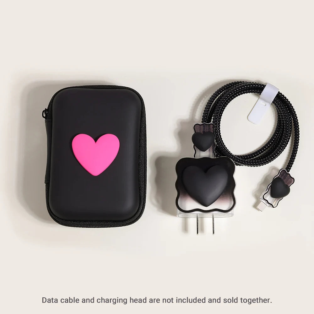 Love Heart Silicone Charger Cable
