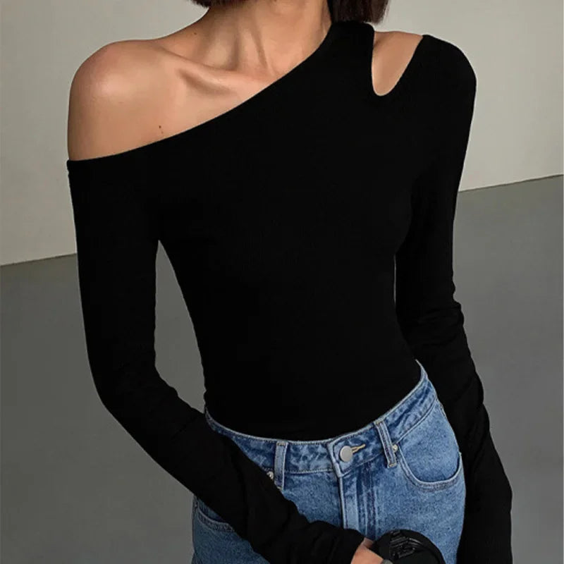 Skew Collar Off-shoulder