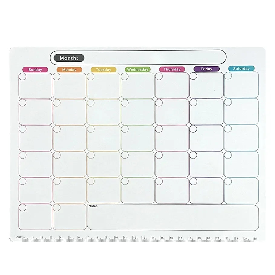 Magnetic calendar sticker