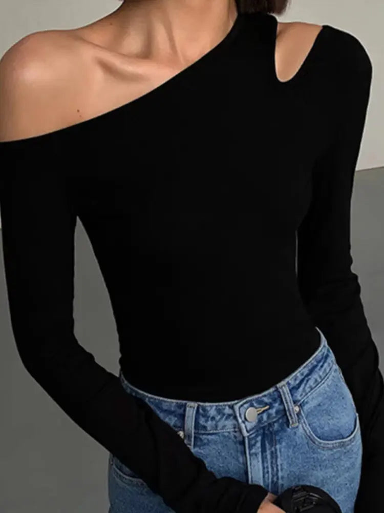 Skew Collar Off-shoulder