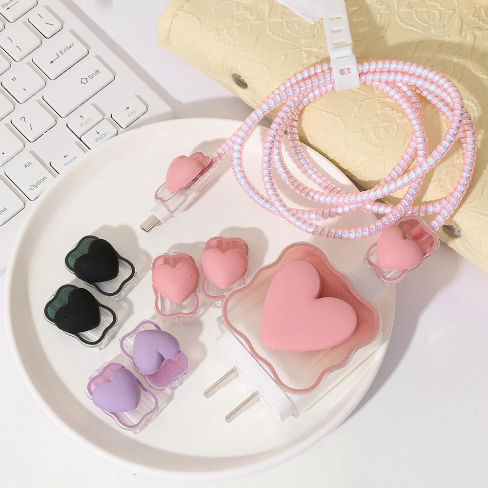 Love Heart Silicone Charger Cable