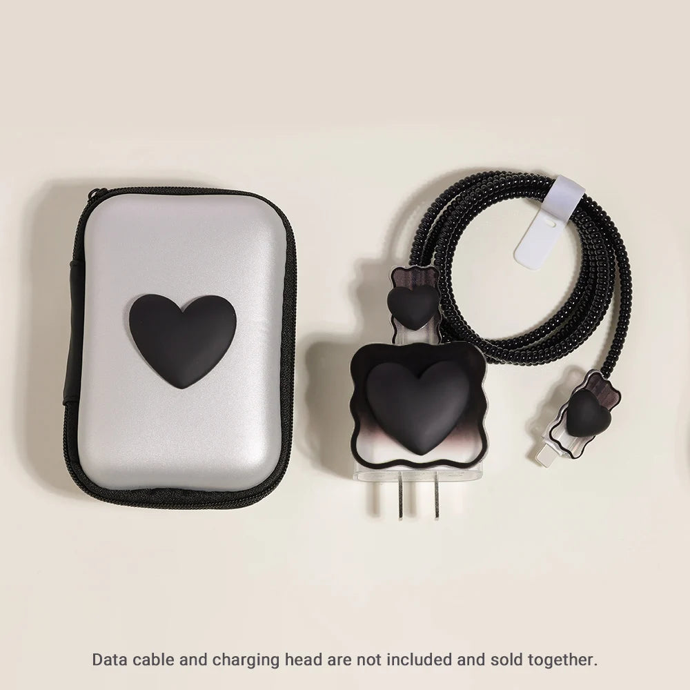Love Heart Silicone Charger Cable
