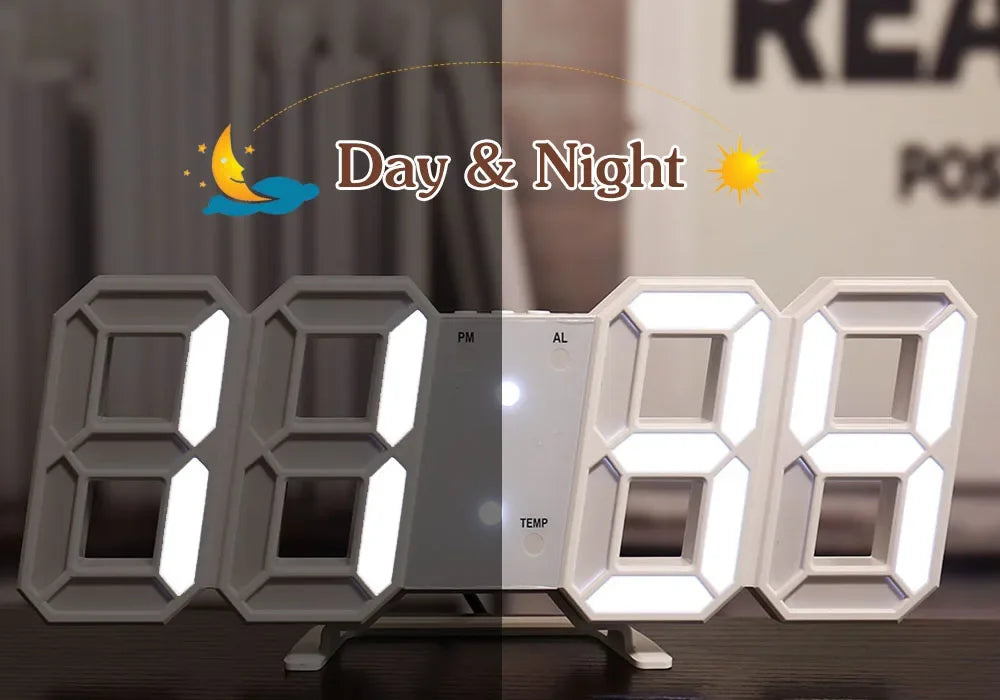 Table 3D LED Digital Alarm Clock