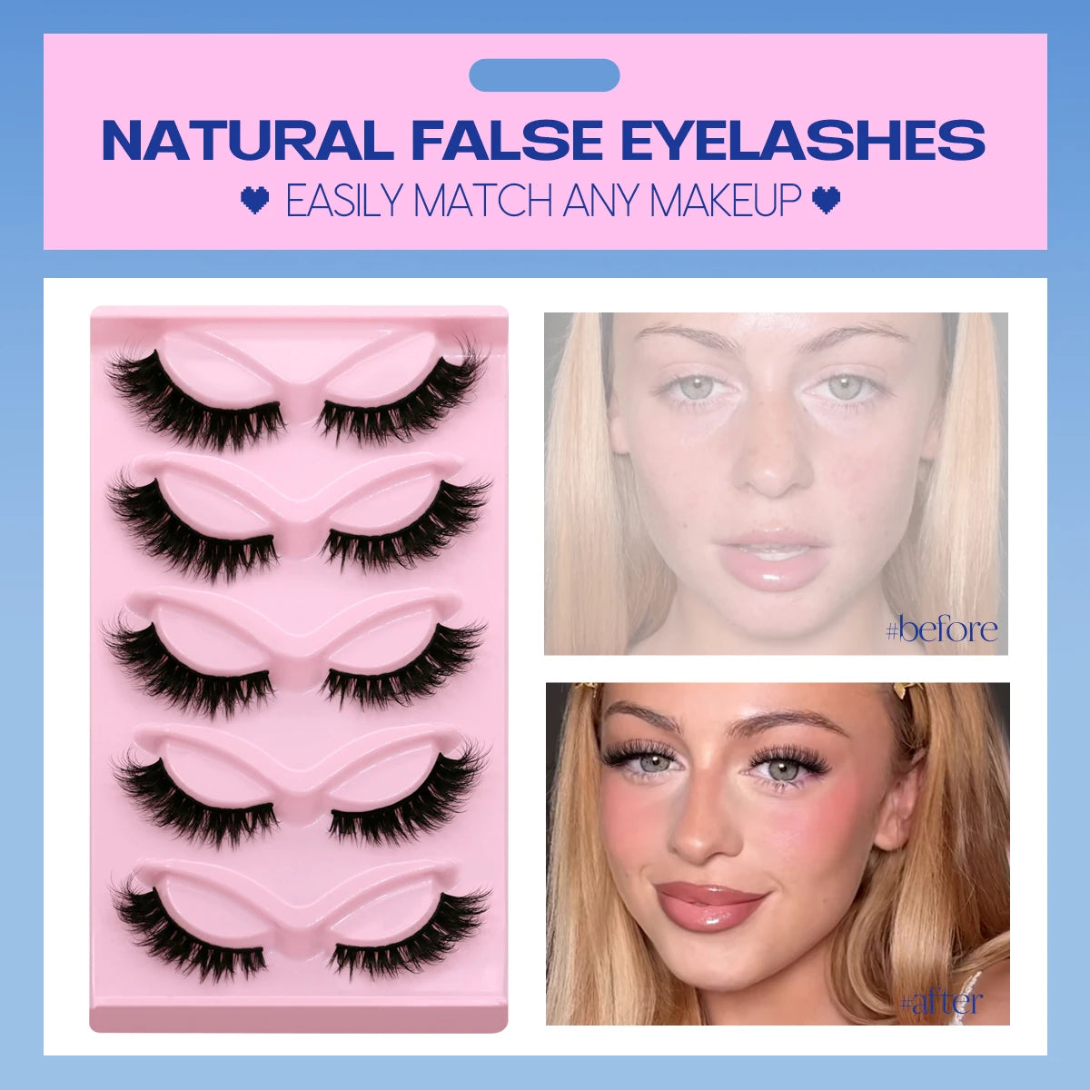 GROINNEYA Cat Eye Lashes