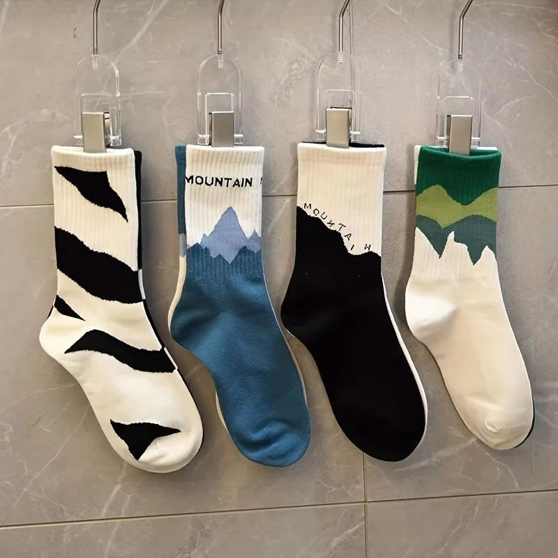 Asymmetrical A/B Style Couple Socks