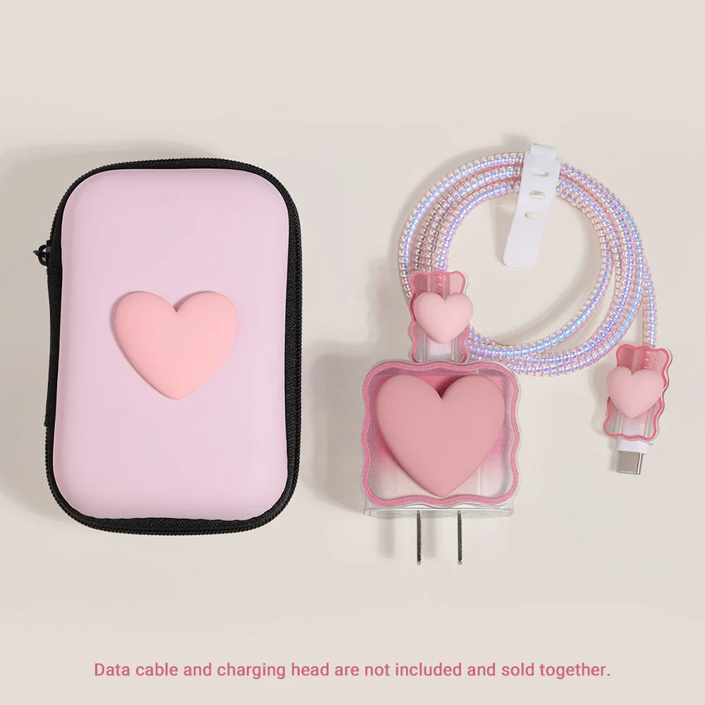 Love Heart Silicone Charger Cable